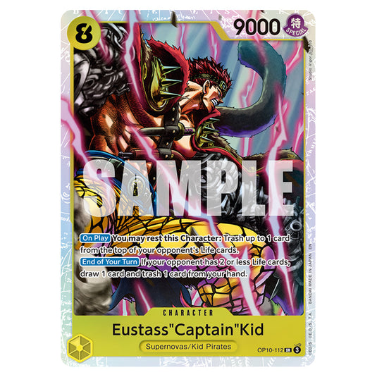 Eustass"Captain"Kid OP10-112 card from the One Piece set Premium Booster 02