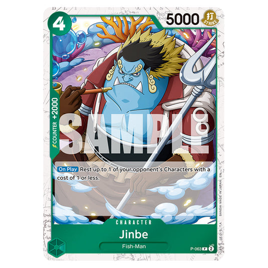 Jinbe P-063a card from the One Piece set Premium Booster 02