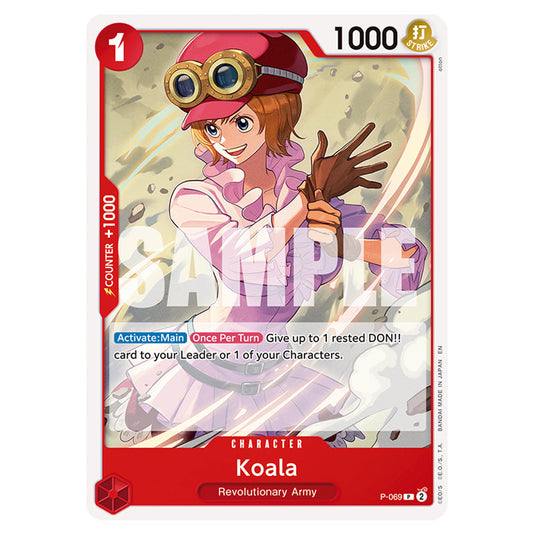 Koala P-069 card from the One Piece set Premium Booster 02