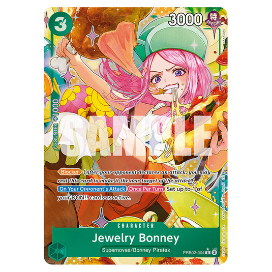Jewelry Bonney PRB02-004a card from the One Piece set Premium Booster 02