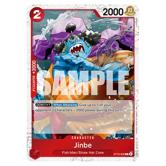 Jinbe ST10-005a card from the One Piece set Premium Booster 02