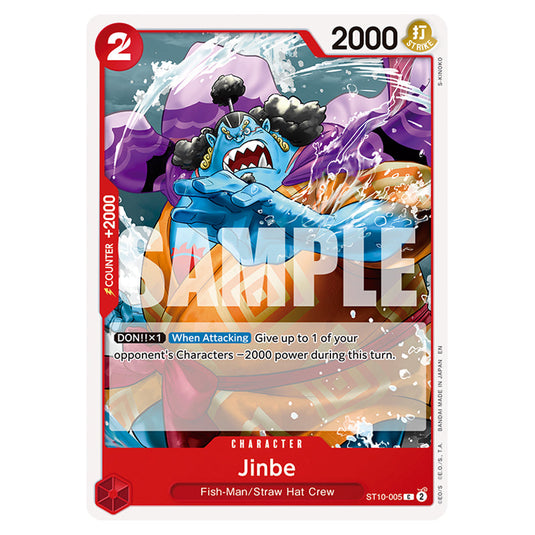 Jinbe ST10-005 card from the One Piece set Premium Booster 02
