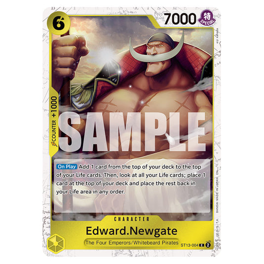 Edward.Newgate ST13-004a card from the One Piece set Premium Booster 02