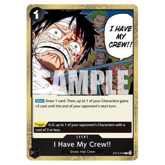 I Have My Crew!! ST14-016a card from the One Piece set Premium Booster 02