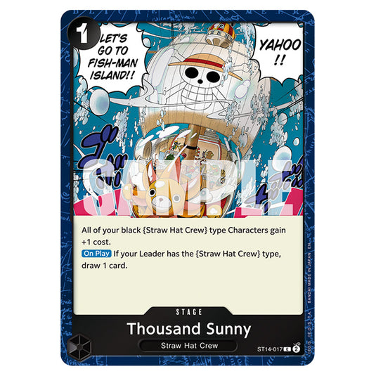 Thousand Sunny ST14-017a card from the One Piece set Premium Booster 02