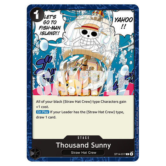 Thousand Sunny ST14-017 card from the One Piece set Premium Booster 02