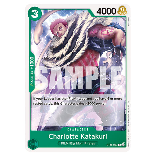 Charlotte Katakuri ST16-003 card from the One Piece set Premium Booster 02