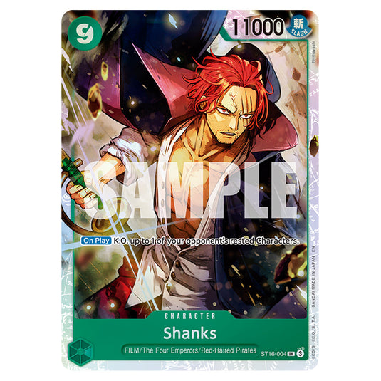 Shanks ST16-004 card from the One Piece set Premium Booster 02