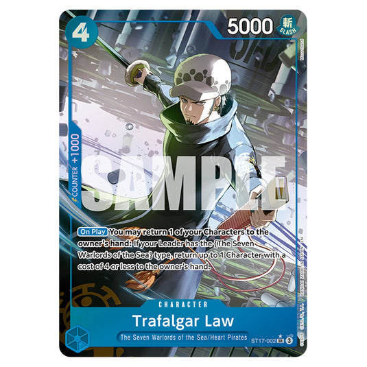 Trafalgar Law ST17-002a card from the One Piece set Premium Booster 02