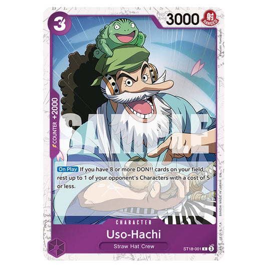 Uso-Hachi ST18-001a card from the One Piece set Premium Booster 02