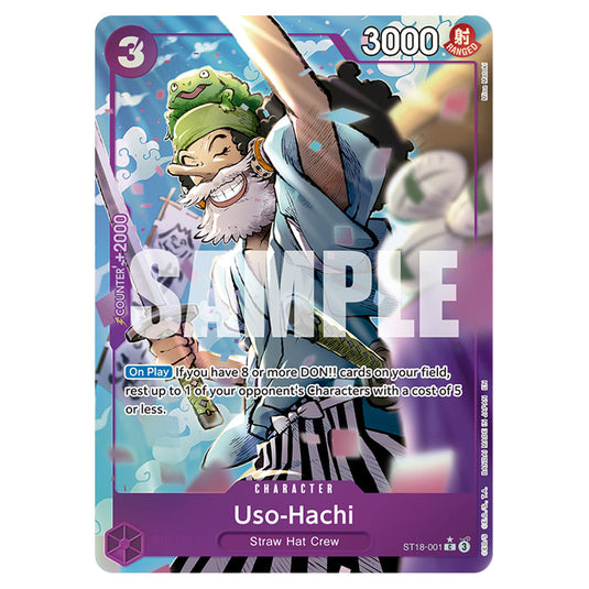 Uso-Hachi ST18-001b card from the One Piece set Premium Booster 02