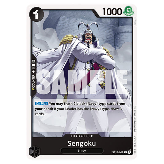Sengoku ST19-002 card from the One Piece set Premium Booster 02