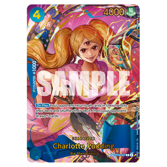 Charlotte Pudding OP06-047a card from the One Piece set Premium Booster 02