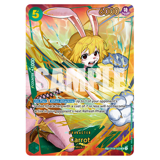 Carrot OP08-023a card from the One Piece set Premium Booster 02