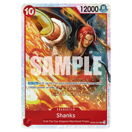 One Piece - Wings of the Captain - Shanks (Super Rare) - OP06-007