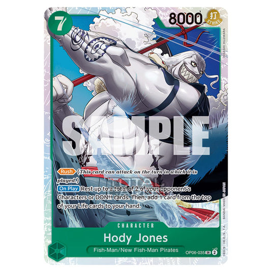 One Piece - Wings of the Captain - Hody Jones (Super Rare) - OP06-035