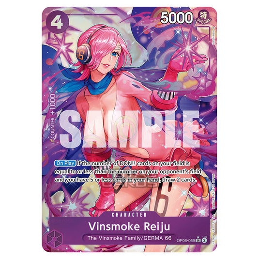 One Piece - Wings of the Captain - Vinsmoke Reiju (Super Rare) - OP06-069a