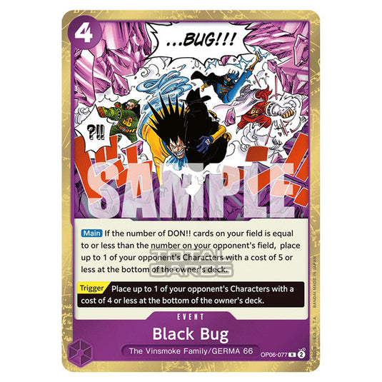 One Piece - Wings of the Captain - Black Bug (Rare) - OP06-077