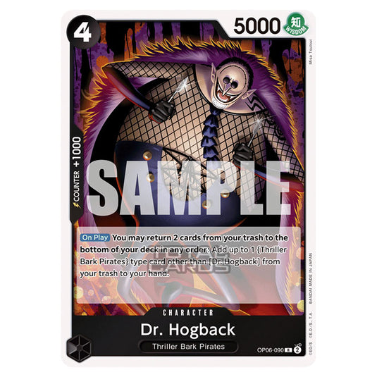 One Piece - Wings of the Captain - Dr. Hogback (Rare) - OP06-090