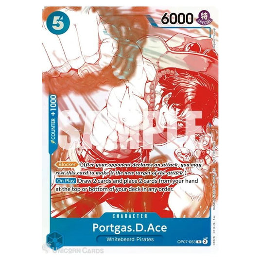 One Piece - 500 Years in the Future - Portgas.D.Ace (Rare) - OP07-053 (Promo)
