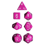 Chessex - Opaque Polyhedral 7-Die Sets - Light Purple w/white