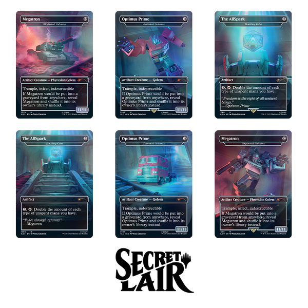 Magic the Gathering - Secret Lair - Drop Series - Secret Lair x  Transformers: Optimus Prime vs. Megatron (Traditional Foil Edition)