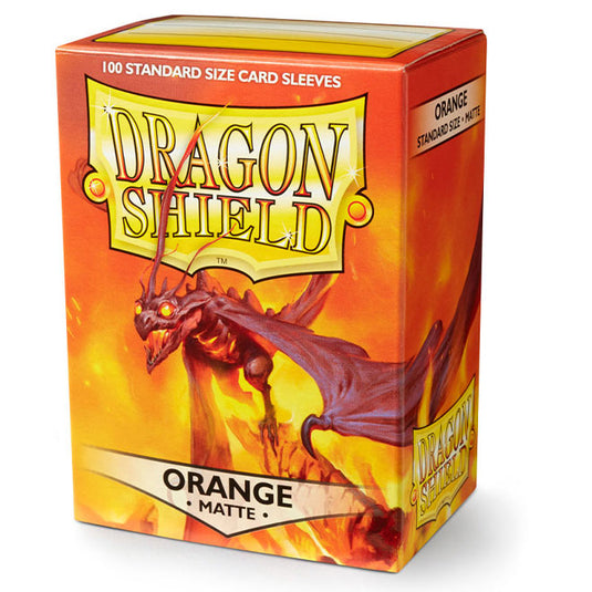 Dragon Shield - Standard Matte Sleeves - Orange - (100 Sleeves)