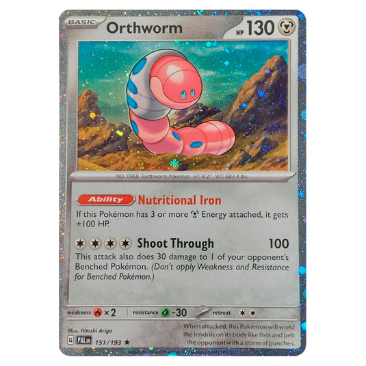 Pokemon - Scarlet & Violet - Paldea Evolved - Orthworm (Cosmo Holo) - 151/193