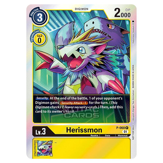 Digimon Card Game - Herissmon ( Box Topper Promo) - P-068