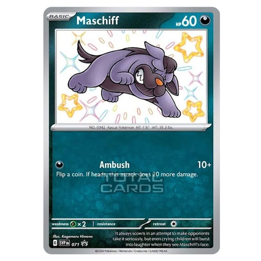 Pokemon - Scarlet & Violet - SVP - Black Star Promos - Maschiff - SVP0 Pokemon - Scarlet & Violet - SVP - Black Star Promos - Maschiff - SVP0