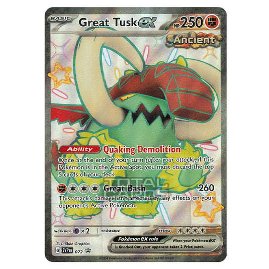 Pokemon - Scarlet & Violet - SVP - Black Star Promos - Great Tusk ex - Pokemon - Scarlet & Violet - SVP - Black Star Promos - Great Tusk ex -