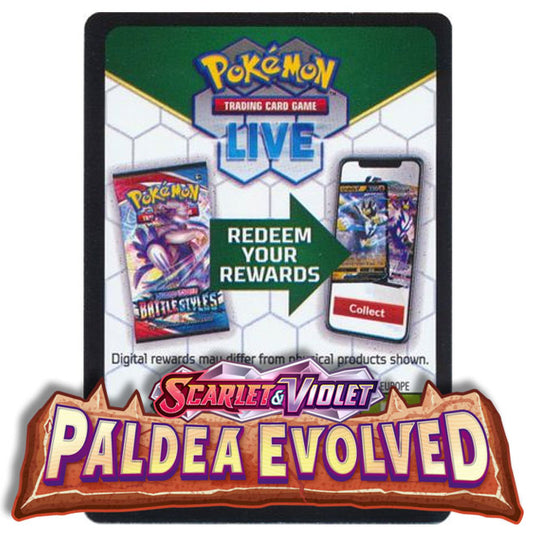 Pokemon - Scarlet & Violet - Paldea Evolved - Online Code Card