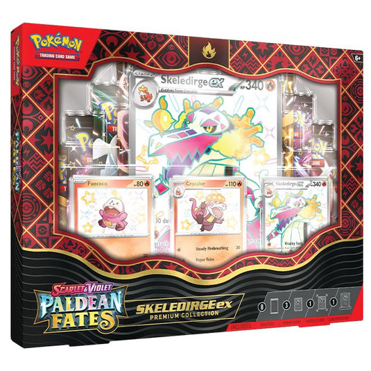 Pokemon - Scarlet & Violet - Paldean Fates - Premium Collection - Shiny Quaquaval, Meowscarada & Skeledirge ex