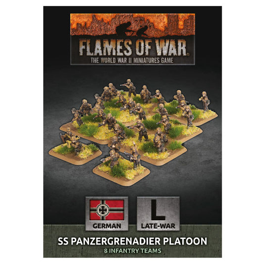 Flames Of War - D-Day: SS Panzergrenadier Platoon (30 figs Plastic)