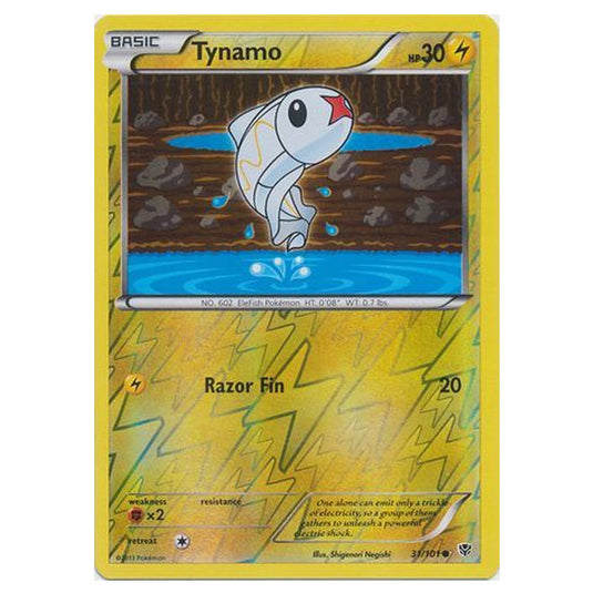 Pokemon - Black & White - Plasma Blast - (Reverse Holo) Tynamo - 31/101