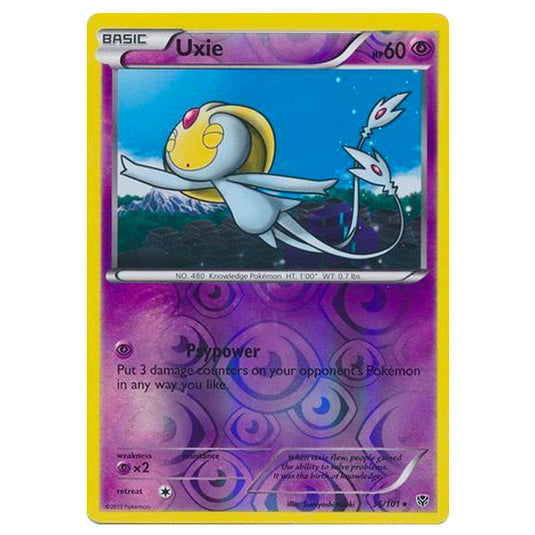 Pokemon - Black & White - Plasma Blast - (Reverse Holo) Uxie - 36/101