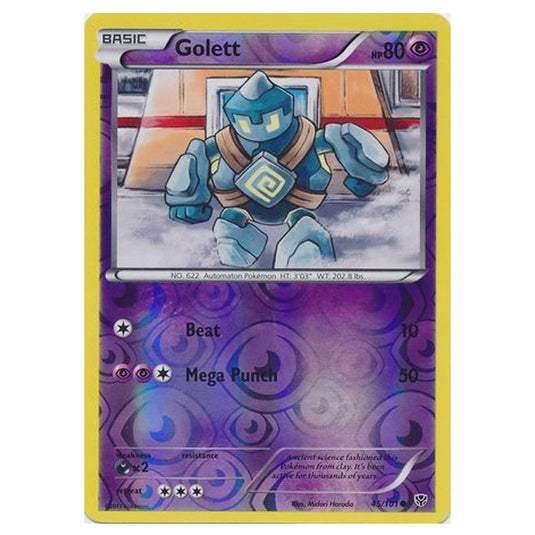 Pokemon - Black & White - Plasma Blast - (Reverse Holo) Golett - 45/101