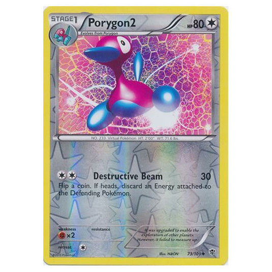 Pokemon - Black & White - Plasma Blast - (Reverse Holo) Porygon2 - 73/101