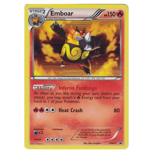 Pokemon - Black & White - BW Black Star Promos - Emboar - BW21