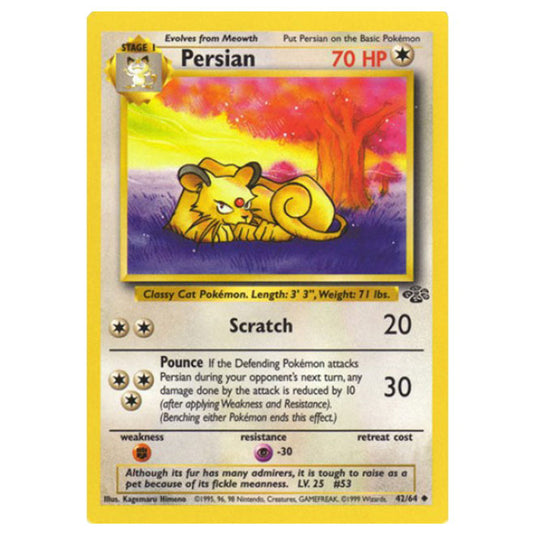 Pokemon - Jungle - Persian - 42/64