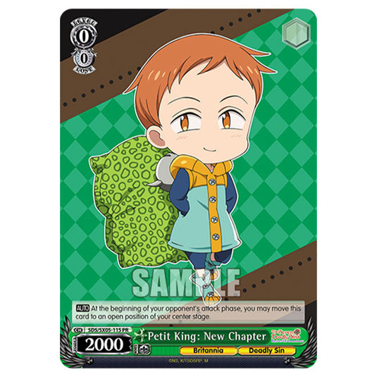 Weiss Schwarz - The Seven Deadly Sins: Revival of The Commandments - Petit King: New Chapter (PR) SDS/SX05-115
