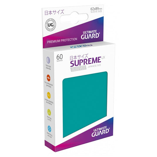 Ultimate Guard - Supreme UX Sleeves Japanese Size - Petrol (60 Sleeves)