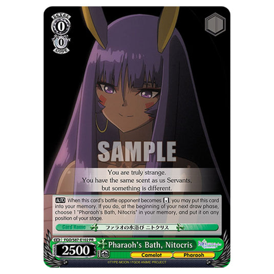 Weiss Schwarz - Fate/Grand Order THE MOVIE - Divine Realm of the Round Table Camelot - Pharaoh's Bath, Nitocris (PR) FGO/S87-E102