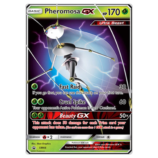 Pokemon - Sun & Moon - SM Black Star Promos - Pheromosa GX - SM66