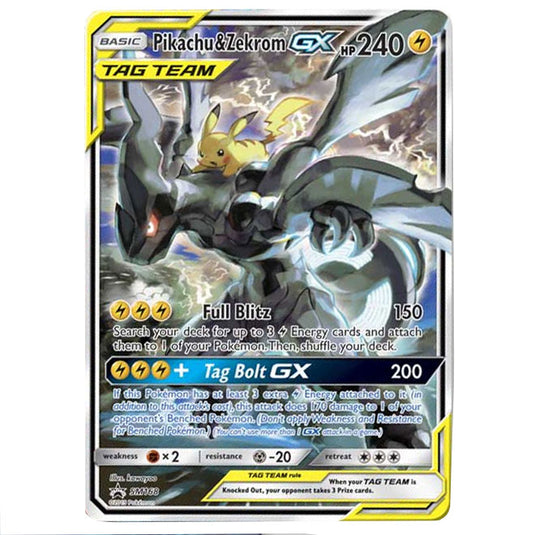 Pokemon - Sun & Moon - SM Black Star Promos - Pikachu & Zekrom GX - SM168