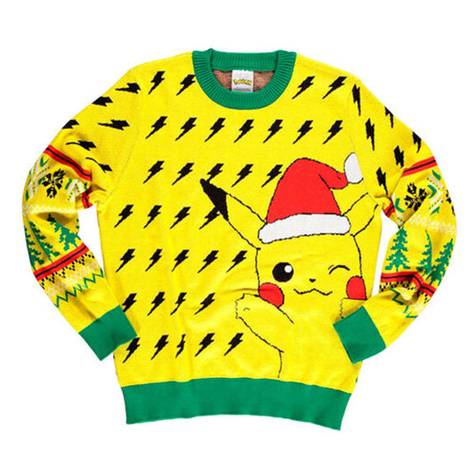 Pokemon - Pikachu - Electric - Christmas Jumper-Medium