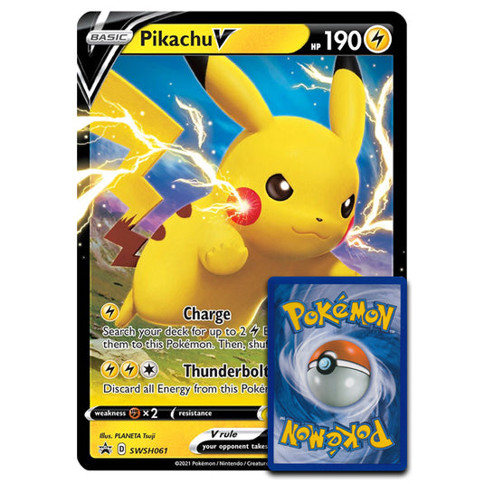 Pokemon - Pikachu V - Oversized Promo Card (SWSH061)