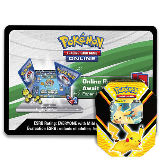 Pokemon - V Powers Tin - Pikachu V - Online Code Card Pokemon - V Powers Tin - Pikachu V - Online Code Card
