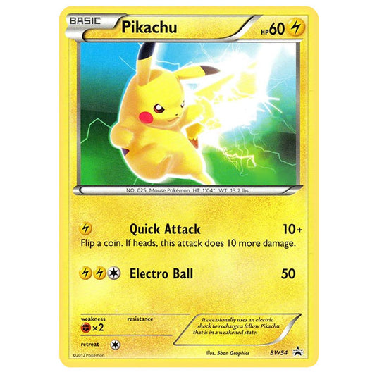Pokemon - Black & White - BW Black Star Promos - Pikachu - BW54 Pokemon - Black & White - BW Black Star Promos - Pikachu - BW54