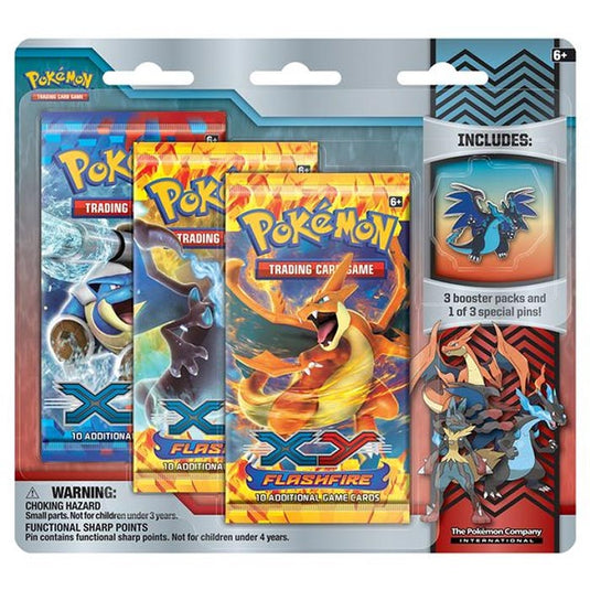 Pokemon - XY Furious Fists - 3 Pack Pin Blister - Mega Charizard X